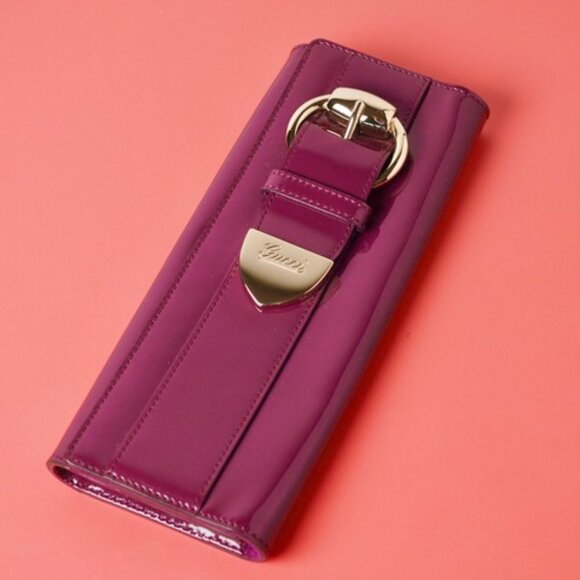 Vintage Gucci Purple Clutch - Picture 1 of 3